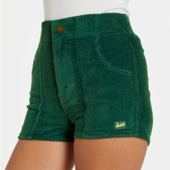 Hammies Women’s Corduroy Shorts size 26, Forrest Green Color. So Cute and Comfy! - Picture 2 of 4